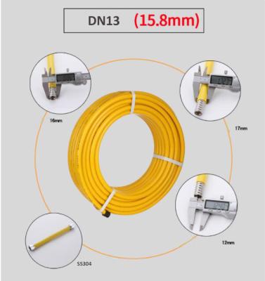 China SS PVC Cover Fire Resistant Hose , 15.8 mm Flame Resistant Hose for sale