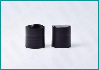China 20/410 Black Disc Top Cap , Plastic Screw Caps For Hand Gel Sanitizer for sale