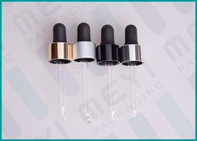 China 18/410 Glass Dropper Bottles Transparent Glass Pipette With Silicone Bulb for sale