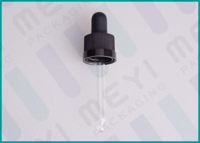 China Glass Pipette For Glass Dropper Bottles , Glass Oil Dropper With Child Resistant Cap for sale