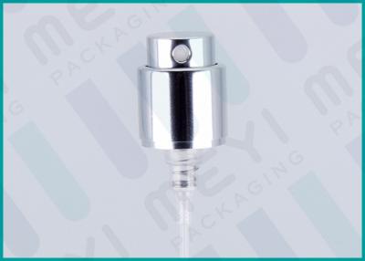 China Glossy Silver Perfume Pump Sprayer 0.05 - 0.20cc Dosage With Aluminum Collar for sale