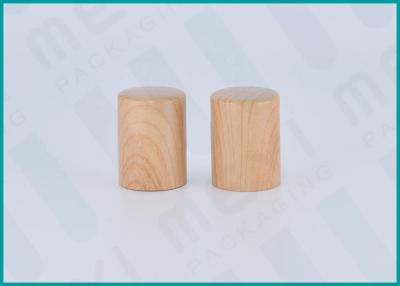China No Leakage Wood Grain Perfume Bottle Caps With Water Transfer Printing for sale