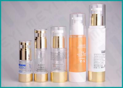 China Plastic Airless Pump Cosmetic Packaging , Various Volumes Foundation Pump Bottle  for sale