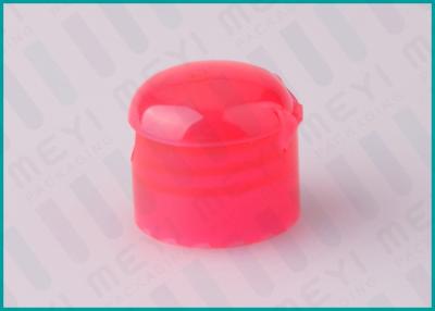 China 20/410 Red Flip Top Plastic Caps Leakage Resistance For Hair Care Products for sale