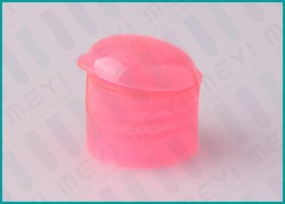 China Pink 24/410 Flip Top Caps For Bottles , Butterfly Plastic Closure Caps For Hand Wash for sale