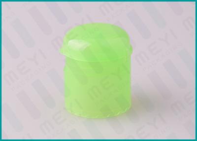 China Green Flip Top Cap / PP Plastic Flip Caps For Skin Care Lotion Bottles for sale