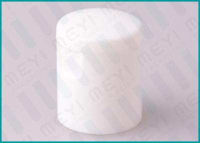 China 22/415 White Round Smooth Flip Top Bottle Caps For Shampoo / Emulsion for sale