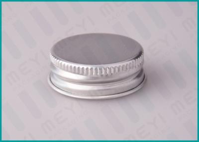 China 38mm Matt Silver Screw Top Caps / Metal Sealed Bottle Lids For Food Packaging for sale