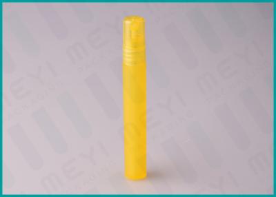 中国 黄色い小型10ml香水の噴霧器、詰め替え式の香水のペンを印刷するロゴ  販売のため