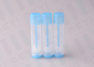China El azul los tubos plásticos del protector labial de 0,15 onzas PP para los cosméticos/el bálsamo del cuerpo/el cuerpo unta con mantequilla en venta