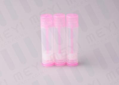 China Pink 5g  Lip Balm Tubes / Plastic Lip Gloss Tubes BPA Free And Clean for sale