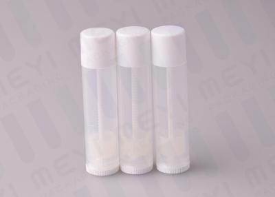 Chine tubes de baume à lèvres du volume 5g avec le chapeau blanc, emballage unique de baume à lèvres à vendre