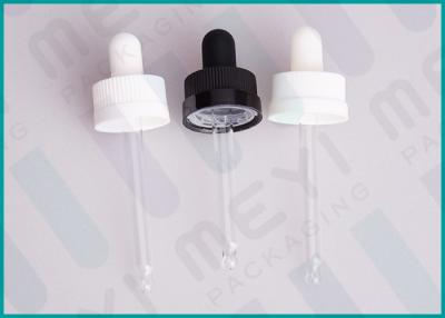 China 20/400 Child Resistant Glass Pipette Dropper Ribbed PP Plastic For E-Juice Bottle for sale