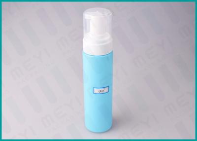 China 250 ML Blue PET Cosmetic Pump Bottle / Liquid Pump Bottle With 43 mm Pump Head for sale