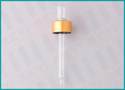 China 20/400 E-liquid Bottle Dropper With Clear TPE Monprene Bulb and Aluminum Collar for sale
