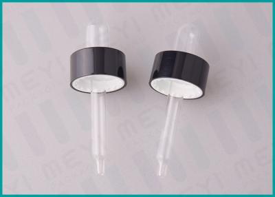 China 20/400 ABS Glossy Black Sheathed Dropper With TPE Monprene Teat For Serum Bottle for sale