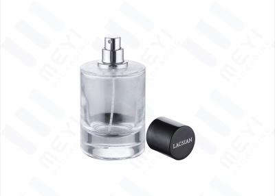 China 75ml Glass Perfume Bottle Packaging With Black Magnetic Cap For Luxury Perfume for sale