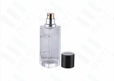 China botella de perfume de cristal de lujo del cuadrado 45ml que empaqueta, botellas de perfume vacías en venta
