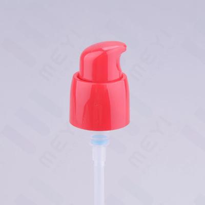 China Foundation Red Plastic PP Treatment Pump With Over Cap 18/400 Neck Size for sale