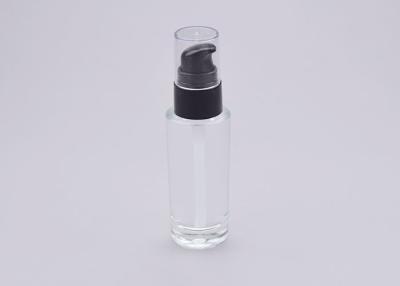 China 18mm 30ml Cylinderical Empty Glass Foundation Bottle Highly Sealed for sale
