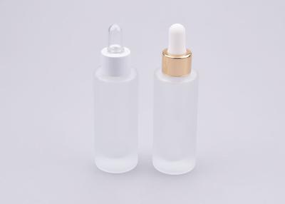 China 30ml Cylindrical Frozen Color Pipette Empty Tincture Bottles for sale