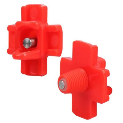 China Horizontal Side Mount Poultry Water Nipples Poultry Water Nipples 36mm Height for sale