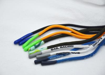 China SGS 3mm 4mm 5mm Polyester Drawstring Cord With Silicone Bullet End Tips for sale
