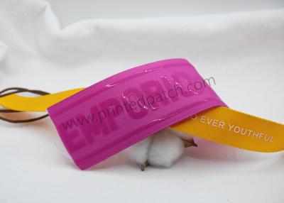 中国 水着のための編まれたスパンデックス非伸縮性があるテープ シリコーン ゴムのゴムひも 販売のため