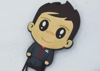 China PVC-Silikon-nette Karikatur-Schlüsselkettencharakter-Jungen-Karikatur-Schlüsselring für Schultasche zu verkaufen