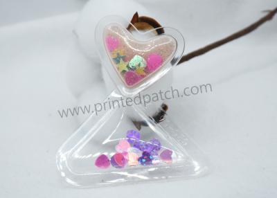 China Clear TPU 0.8mm Embossed Patches With Bling Sequins for sale