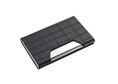 China 65g Promotion PU Leather business cards holder Magnetic Card Case 64*97*17mm for sale