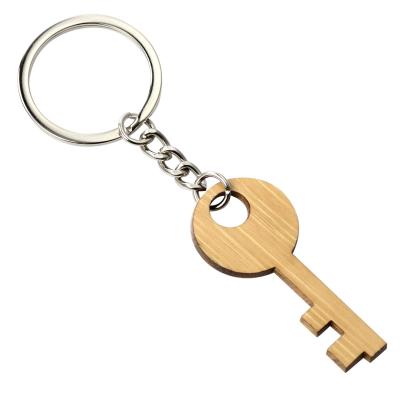 China Custom Wooden Keychain Engraving Blank Personalized DIY Design for sale