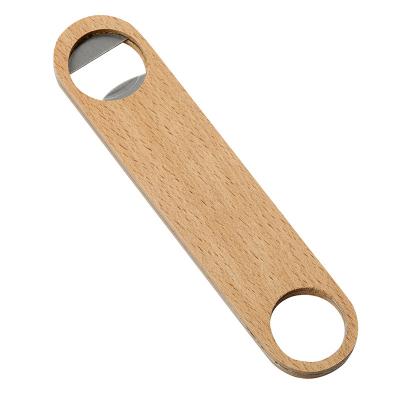 China Beech Wood Metal Bottle Opener Sublimation - Perfect For Gifting 4cm for sale