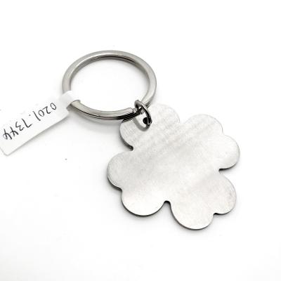 China Siliver Four Leaf Clover Metal Keychain Holder Within Years Payment Term TT OEM/ODM Available for sale