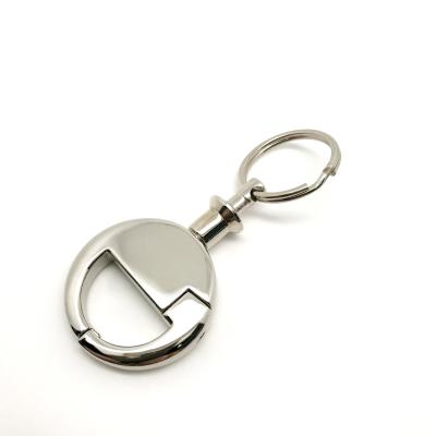 China Silver Color Retractable Key Fob with Logo Customization in Silver Color for sale