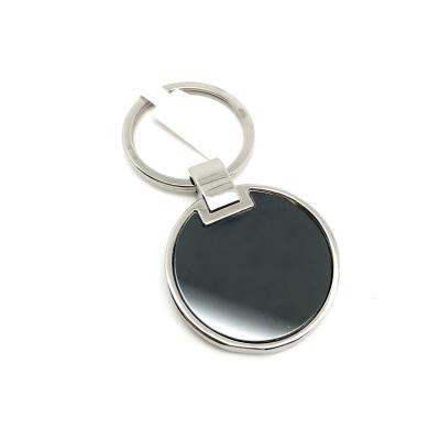 China Siliver black Design Metal Keychain Holder TT Payment Term Individual Polybag Package for sale