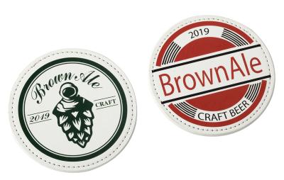 China Absorbent Drink Coasters Set In Multicolor Cork/PU Material For Colorful Table Setting for sale