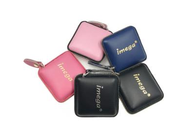 China Retractable Square Measuring Tape PU Leather Debossing Logo Metal for sale