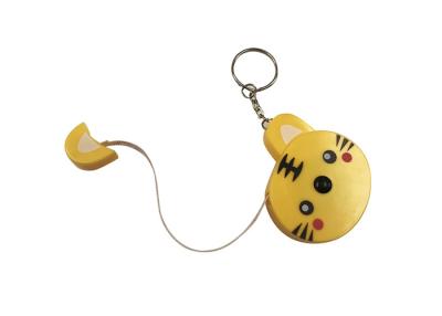 China Cute Tiger Retractable Tape Measure ABS Plastic Tailor Animal Metal for sale
