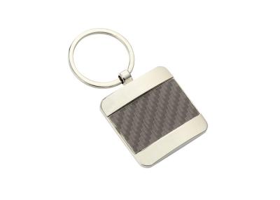 China Pantone Color Leather Key Chains Texture PU 40mm Souvenir Key Ring for sale