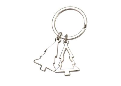 China Small Car Laser Engraved Keychain Tree Souvenir Gift Keyring Silver Zinc Alloy for sale
