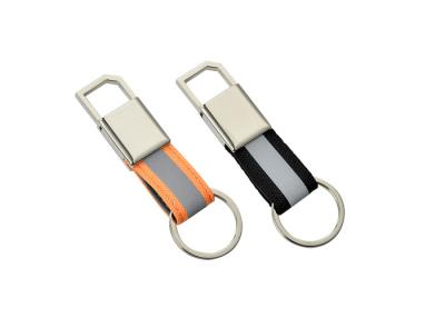 China Canvas Strap Metal Keychain Holder Small Metal Snap Hook Key Ring for sale