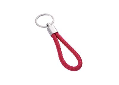 China Zinc Alloy PU Leather Key Chains UV Printing Leather Key Ring Holder for sale
