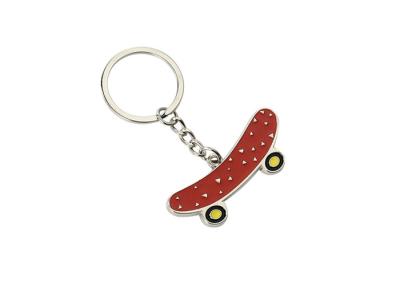 China Zinc Alloy Iron Skateboard Key Chain Mini 3.5mm Pantone Cute Souvenir Gift for sale