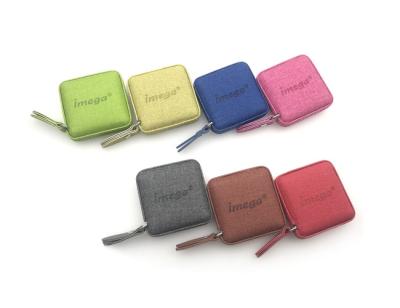 China ABS PU Leather Mini Retractable Tape Measure Fabric Texture Debossing Logo Souvenir for sale