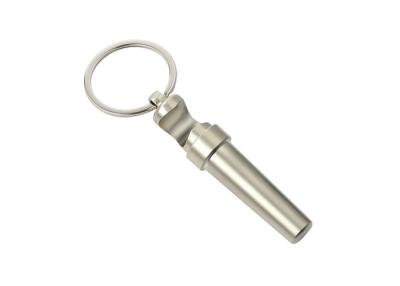 China Multifunction Keychain Metal Bottle Opener Key Holder Silver 17mm for sale
