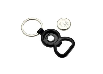 China Trolley Coin Metal Bottle Opener Round Circular Keychain Souvenir for sale