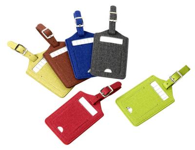 China Pantone Travel Luggage Tag Pu Leather Rectangle Advertising Gift Hot Stamping Logo for sale