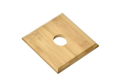 China UV Printing Square Wooden Coasters 10x 1cm Bamboo Drink Coasters for sale