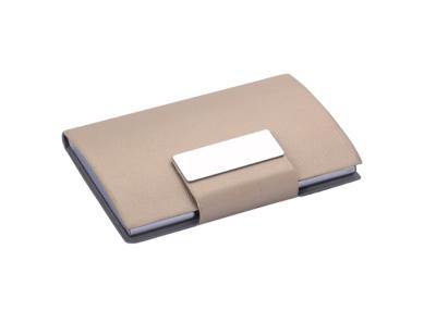 China Debossing Personalized Business Card Holder Zinc Alloy Metal Business Card Holder for sale